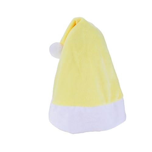 FONDOTIN 1Pc Weihnachtsmütze Geburtstagsmütze Beanie Wintermütze Minimütze Weihnachtsfigur Weihnachtsschmuck Pom Mütze Urlaub Zwergenmütze Weihnachtsbaum Gnom Weihnachtsschmuck Mütze Gelb von FONDOTIN