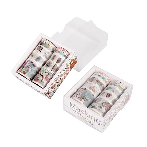 FONDOTIN 2 Kartons À 10 Rollen klebriges Papierband Scrapbooking Aufkleber ästhetisch Haustier farbiges Band Packband klar the washi tape farbiges klebeband Washi-Tape dekoratives klebeband von FONDOTIN