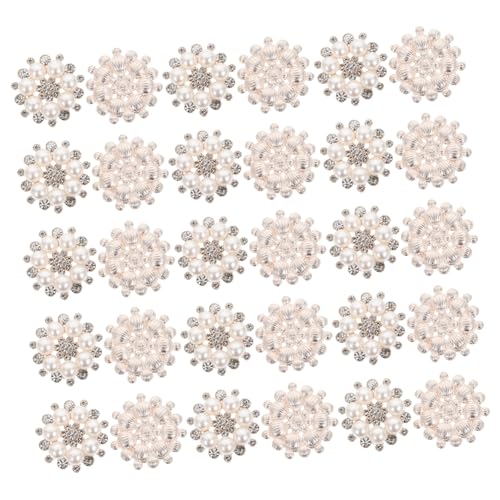 FONDOTIN 30Stücke Perlen DIY Legierungszubehör für Kleidung und Haarschmuck Hochwertiges Bastelmaterial für Hochzeitsdekoration und Projekte FONDOTIN 30Stücke Perlen DIY Legierungszubehör für Kleidung und Haarschmuck Hochwertiges Bastelmaterial für Hochzeitsdekoration und Projekte von FONDOTIN