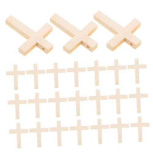 FONDOTIN 50 Stück Holzkreuz Holz-Kreuz-Anhänger-Perlen kleine Kreuze Blanko-Kreuz-Anhänger Kreuzanhänger für die Schmuckherstellung Unvollendete Kreuzanhänger aus Holz Zauber hölzern Beige FONDOTIN 50 Stück Holzkreuz Holz-Kreuz-Anhänger-Perlen kleine Kreuze Blanko-Kreuz-Anhänger Kreuzanhänger für die Schmuckherstellung Unvollendete Kreuzanhänger aus Holz Zauber hölzern Beige von FONDOTIN