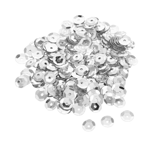 FONDOTIN 800 Stück Paillettenperlen Große Pailletten Metallische Pailletten Irisierende Pailletten Dekorative Pailletten Klare Pailletten Weiße Pailletten Gelbe Strasssteine Pvc Silber FONDOTIN 800 Stück Paillettenperlen Große Pailletten Metallische Pailletten Irisierende Pailletten Dekorative Pailletten Klare Pailletten Weiße Pailletten Gelbe Strasssteine Pvc Silber von FONDOTIN