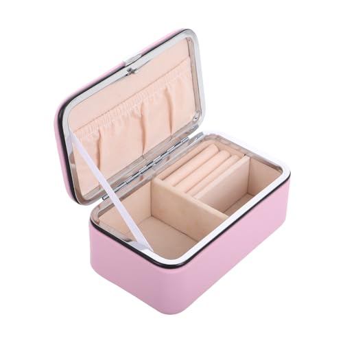 FONDOTIN Reise Schmuckschatulle Aus Leder Für Frauen Schmuck Organizer Reise Schmucketui Tragbarer Schmuck Organizer Schmuckhalter Box Für Mädchen Und Frauen von FONDOTIN