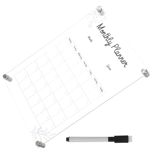 FONDOTIN Transparente Acryl Memotafel Wandtafel Abwischbar Wiederverwendbar Teiliges Wandplaner Memo Board für Zuhause Büro Beschreibbares Zeichenbrett für Nachrichten und Organisation FONDOTIN Transparente Acryl Memotafel Wandtafel Abwischbar Wiederverwendbar Teiliges Wandplaner Memo Board für Zuhause Büro Beschreibbares Zeichenbrett für Nachrichten und Organisation von FONDOTIN