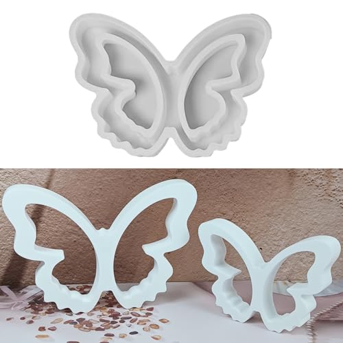 Silikonformen Gießformen Frühling Schmetterling Deko Gießformen Silikon Frühling Silikonform Ostern Schmetterling Giessform Silikon Silikonform Schmetterling für DIY Handwerk Tischdeko (A) von FONDUO