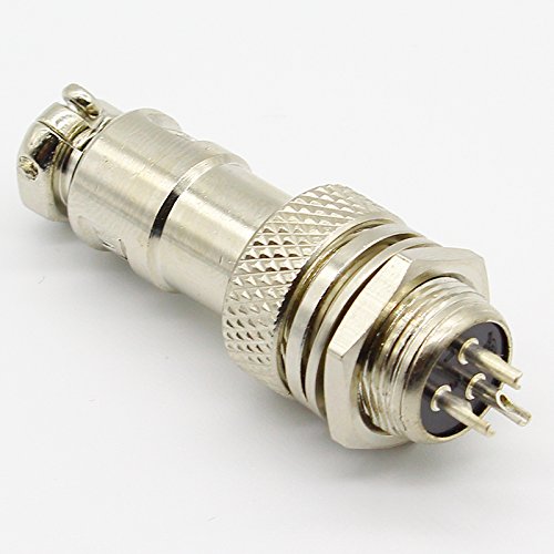 1pcs GX12 3 Pin Male & Female 12mm Wire Panel Connector L89 GX12 Circular Connector Socket von FOPURE