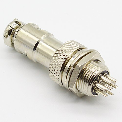 1pcs GX12 7 Pin Male & Female 12mm Wire Panel Connector L93 GX12 Circular Connector Socket von FOPURE