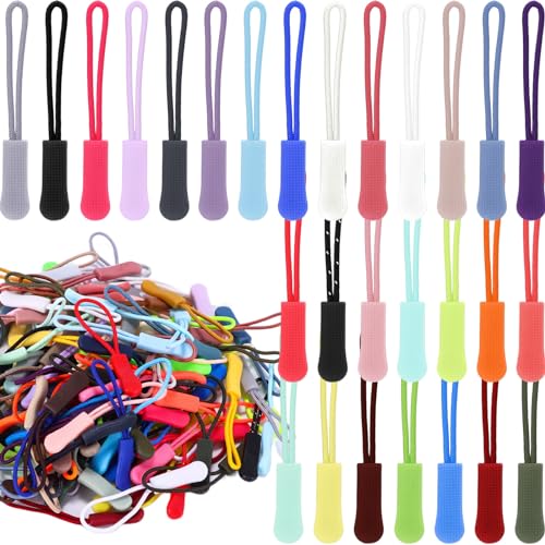 128 Stück Reißverschluss Verlängerung Zipper Pulls, Reißverschluss Zipper Ersatz Schlaufen für KleidungRucksäcke Gepäck von FORNORM