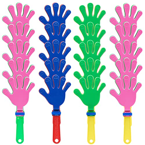 FORYNXHWIN 20 Stück Krachmacher Händeklatschen Kunststoff Handklöppel Mehrfarbige,Requisiten für Festliche Atmosphäre,Partykonzerte,Geburtstagsparty von FORYNXHWIN