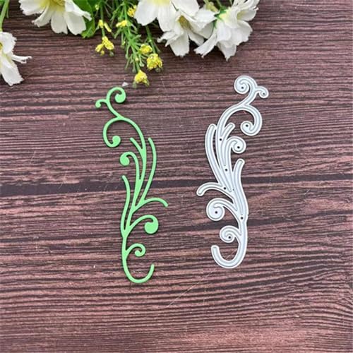 Stanzformen, Kartenherstellung, 2,6 x 8,8 cm, Rattan-Streifen, Spitzenhintergrund, Metall-Stanzformen für Scrapbooking, dekorative Prägung, Handarbeitsvorlage von FOSANGNANTU