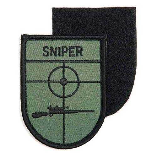 FOSTEX Garments Stoff-Emblem Sniper mit Klett Patch Abzeichen 8 x 6,5 cm von FOSTEX Garments