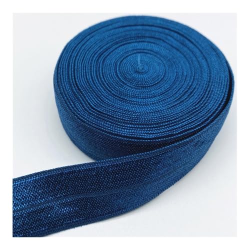 FOVAOK Elastisches Band, 15 mm, 20 mm, 25 mm, zum Nähen, Spitzenbesatz, Taillenband, Kleidungszubehör (blau, 4,5 m _ 20 mm) von FOVAOK