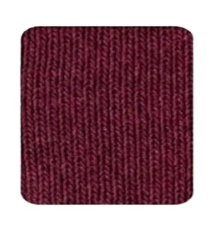 FOVAOK Spandex-Jersey-Bündchenstoff für Sweatshirt, dehnbar, Baumwollrippstoff für Manschetten an Ärmeln (10 Bordeaux, 20 x 130 cm) von FOVAOK