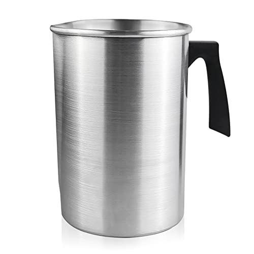 FOVNOT Schmelztopf, 3L Wachs Tasse Tropfenfrei Gießen Krug Kerze Herstellung Topf Hitzebeständig Handhaben Kerze Schmelzen Topf Wachs Schmelzen Tasse zum Kerze Herstellung und Seife Herstellung von FOVNOT