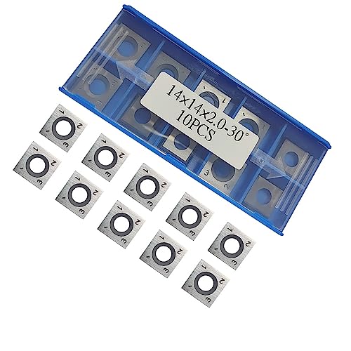 FOXBC 14mm HM Reversible Inserts Cutting Blades 14 x 14 x 2.0 mm Pack of 10 von FOXBC