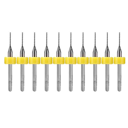 akaddy 10 stücke Platine PCB Bohrer Wolfram Stahl Spiralbohrer (0,7mm) von FOXCUP