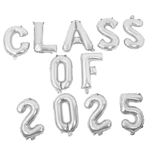 FOYTOKI 1 Set „Congrats Grad“ Party Dekorationen Für Die Klasse Von 2025 Abschlussballons Für Highschool Und College Absolventen Folien Zahlenballons Dekorationen Für Feiern von FOYTOKI