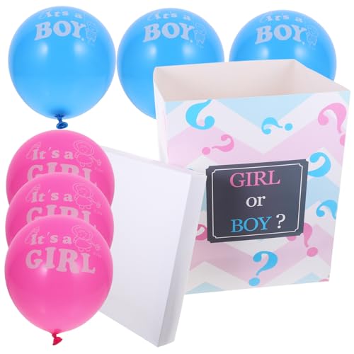 FOYTOKI 1 Set Geschlecht Offenbaren Ballonbox Für Babyparty Partydekoration Und Inklusive Luftballons Für Gender Reveal Feierlichkeiten Junge Oder Mädchen von FOYTOKI