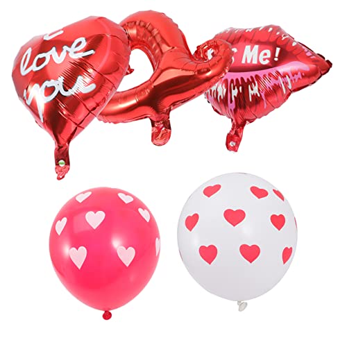 FOYTOKI Dekoration Luftballons 1 Set Folienballons Herzen Für Hochzeiten Verlobungen Und Valentinstag Party Dekorationen Mit Liebes Motiven 6 Teiliges Set Für Romantische Anlässe Und Fotoshootings von FOYTOKI