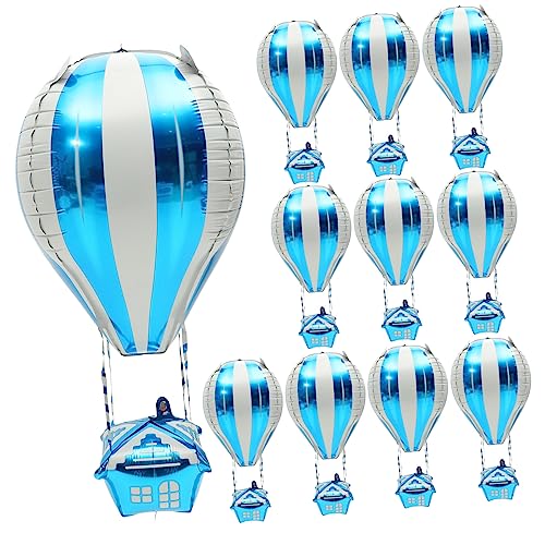 FOYTOKI 10 Stück Aluminiumfolienballons Heißluftballon Form Bunte Partyballons Für Kindergeburtstage Ideales Zubehör Für Festliche Dekorationen Und Feiern von FOYTOKI