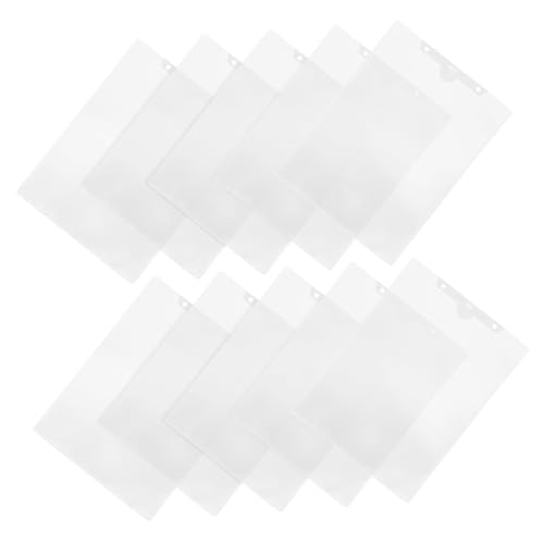 FOYTOKI 10 Stück Gummihüllen Ordner Tragbare Dokumententasche Durchsichtiger Papierhalter Für Büro Arbeitszimmer Dokumentenmappe Durchsichtiges Papier Aufbewahrungshalter von FOYTOKI