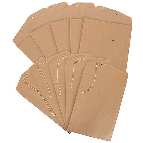 FOYTOKI 10 Stück Schnur Papierrolle Säurefreies Seidenpapier Kartenpapier Ordner Mit Fächern Brotpapier Küchenbindeklammern Aktenumschlag Aktenordner Breit Mappen von FOYTOKI