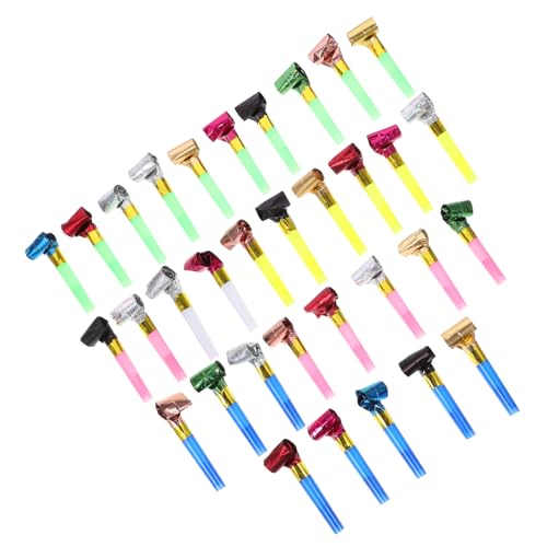 FOYTOKI 100st Drachenpfeife Blasen Krachmacher Für Party Partyhörner Pfeifen Partybläser Pfeifen Blowouts Partygeschenke Partykrachmacher Für Festivals Partyausfälle Gebläsehorn Plastik von FOYTOKI