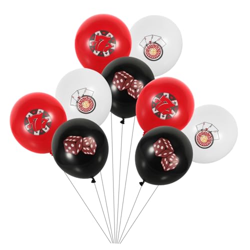 FOYTOKI 12 Stück Hochwertige Luftballons Für Hochzeiten Und Partys Bunte Deko Luftballons Mit Würfelmuster Ideal Für Festlichkeiten Und Feierlichkeiten Heliumgeeignet von FOYTOKI