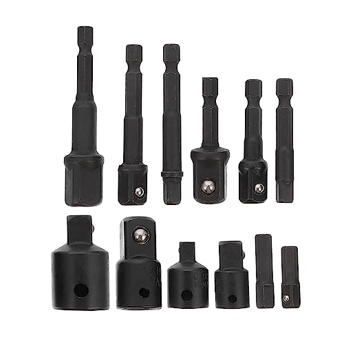 FOYTOKI 12er Set Bit Adapter Verlängerungsrohre Aus Chrom Vanadium Stahl Robuste Elektrische Werkzeugteile Für Bohrmaschinen Und Schraubendreher Mit Verschiedenen Größen Für Vielseitige von FOYTOKI