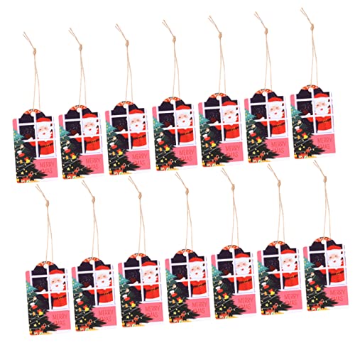 FOYTOKI 2 Sätze Weihnachts Papieranhänger mit Juteseil Santa Claus Etiketten für Dekorative Tags für Weihnachten Neujahr FOYTOKI 2 Sätze Weihnachts Papieranhänger mit Juteseil Santa Claus Etiketten für Dekorative Tags für Weihnachten Neujahr von FOYTOKI