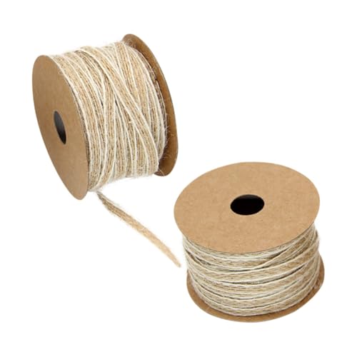 FOYTOKI 2 Stück Jute Spitze 10m Dekoband Für Hochzeiten Partys Und Bastelprojekte Ideal Für Geschenkverpackungen Retro Stil Nachhaltig Und Vielseitig Einsetzbar von FOYTOKI