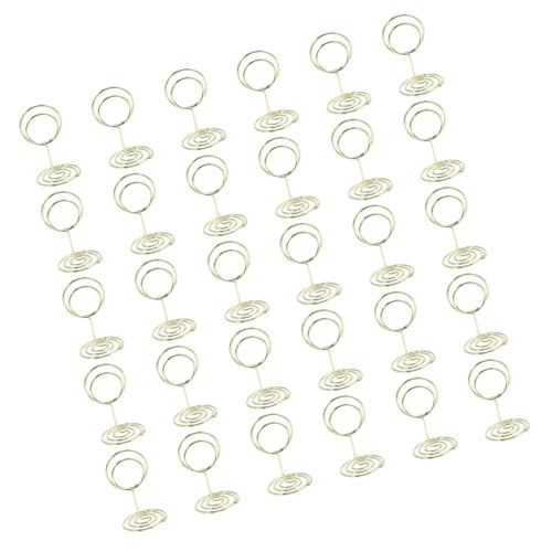 FOYTOKI 30 Stück Metall Bildhalter Clips Tischkartenhalter Für Schreibtisch Metall Tischnummernhalter Ideal Für Hochzeiten Events Und Büroanwendungen Stabil Und Langlebig von FOYTOKI