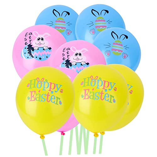 FOYTOKI 30 Stück Ostern Latexballons Mit Cartoon Print Bunte Ballons Für Partydekoration Ostern Kindergeburtstage Und Festliche Anlässe Ideal Für Kreative Hintergrundgestaltungen von FOYTOKI