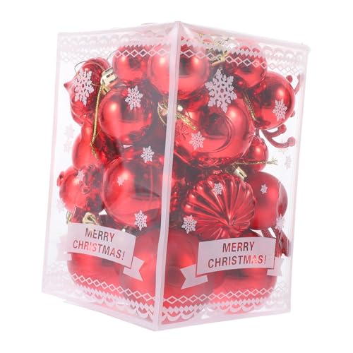 FOYTOKI 30 Stück Weihnachtsbaumschmuck Ornament Set Hängende Dekoration Für Weihnachten Ideal Für Stimmungsvolle Urlaubsdekorationen Und Festliche Anlässe von FOYTOKI