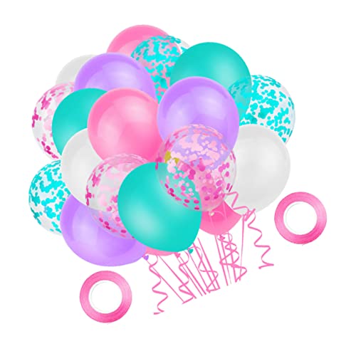 FOYTOKI 32 Stück Pailletten Ballon Set Für Hochzeit Und Geburtstag Latex Ballons Mit Konfetti Perfekte Deko Für Partys Jugendweihe Und Besondere Anlässe Inklusive Heliumgeeignet von FOYTOKI