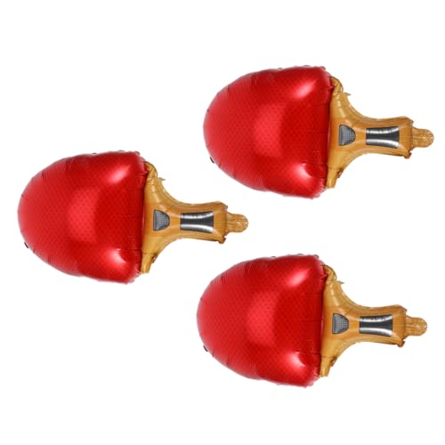 FOYTOKI 3pcs Tischtennisschläger-ballon Sportparty -luftballons Sportfeier Partygeschenke Zum Thema Tennis Luftballons Für Sportpartys Zubehör Für Sportstätten Kugelballons Aluminiumfolie von FOYTOKI