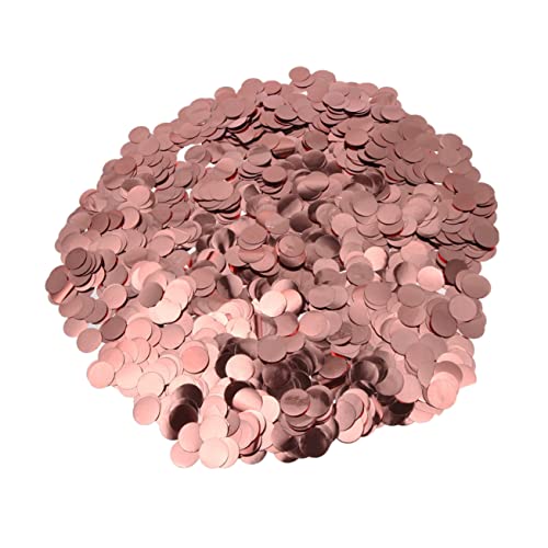 FOYTOKI 1cm Rose Gold Konfetti 50g Glitzernde Hochzeits Und Geburtstagsfeier Deko Latexballon Zubehör Für Kreative Partydekorationen Feierlichkeiten Und Anlässe von FOYTOKI