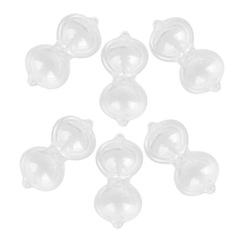 FOYTOKI 6Pcs Mini -Sandglas Wasseruhr Zappelspielzeug Schlüsselanhänger für sanduhr für sanduhr schlüsselanhänger Kleine Sanduhr Zeitschaltuhr für Plastik Weiß von FOYTOKI