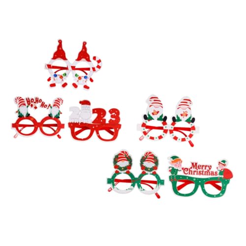 FOYTOKI 6St Weihnachts-Kinderbrille weihnachtliche lustige Brille Weihnachtsbrillenrahmen geschenktüten sonnenbrille Requisiten für Brillengestelle Foto-Requisiten für Weihnachtsfeiern von FOYTOKI