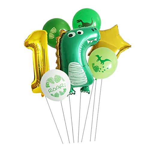 FOYTOKI Dekorative Geburtstagsballons Mit Dinosauriermotiv Folienballons Für Kindergeburtstag Riesige Luftballons Happy Birthday Dinosaurier Party Deko Cartoon Ballons Für Mottoparty von FOYTOKI