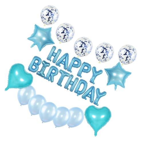 FOYTOKI Dekoratives Geburtstagsballon Set Mit Happy Birthday Ballons Inklusive Ballonbogen Gestell Ideal Für Kreative Partydekorationen Zu Geburtstagen Und Feiern von FOYTOKI