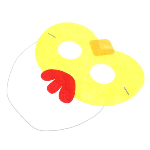 FOYTOKI Party-Maske masken für lustige masken Festliche Masken Fasching Masken Cartoon-Maske Kostüm Kopfbedeckung Tiergesichtsbedeckung Tiere Maske osterkopfschmuck Filzstoff Yellow von FOYTOKI