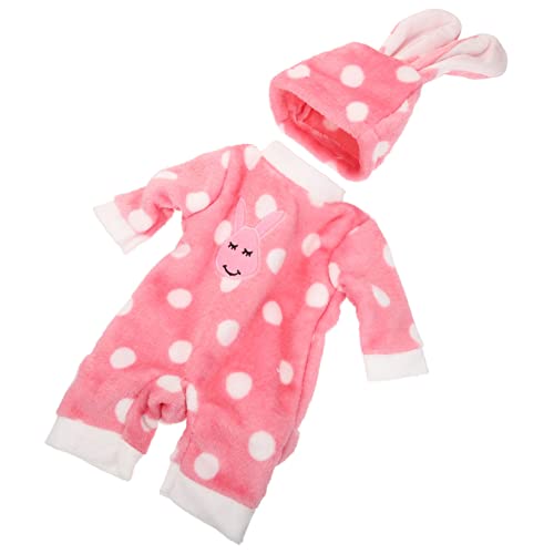 FOYTOKI Puppe Kleidung 1 Set Puppenkleidung Für Puppen Üße Schlafanzug Set Mit Punkten Und Hasenmotiv Teile Für Ädchen Wiederverwendbare Puppenbekleidung Gedruckte Pyjamas Baby Puppenkleider von FOYTOKI