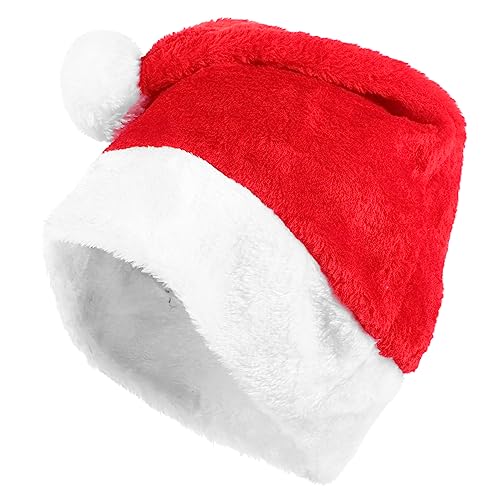 FOYTOKI Weihnachtsmütze Für Erwachsene Und üsch Santa Hat Lustige Weihnachtsmütze Für Weihnachtsfeiern Unisex Weihnachtsmütze Mit Weichem Rand Perfekt Für Kostüme Und von FOYTOKI