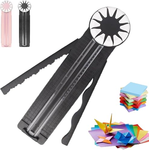 Scrapbooking-Papierschneider, Papierkunst-Trimmer, Rollschneider, Papierschneider mit 12 Schnittarten zum Verpacken von Geschenken, Scrapbooking, Kartenmachen, Zigarettenpapierschneider mit Maßangaben von FPPOIXDM