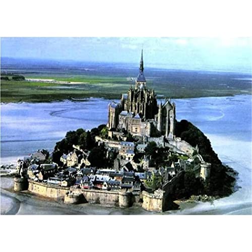 FPTZL 5D-Diamant-Malerei-Set zum Selbermachen für Erwachsene, kompletter Rundbohrer, Mont Saint Michel, Stickbilder, Leinwand, 40 x 40 cm FPTZL 5D-Diamant-Malerei-Set zum Selbermachen für Erwachsene, kompletter Rundbohrer, Mont Saint Michel, Stickbilder, Leinwand, 40 x 40 cm von FPTZL