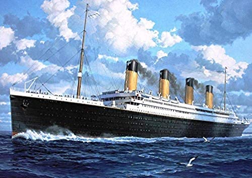 FPTZL 5D-Diamantmalerei, DIY-Malen nach Zahlen-Set, Titanic-Schiff, Vollbohrer, Stickerei, Strass, Bastelleinwand für die Wanddekoration zu Hause, 40 x 40 cm FPTZL 5D-Diamantmalerei, DIY-Malen nach Zahlen-Set, Titanic-Schiff, Vollbohrer, Stickerei, Strass, Bastelleinwand für die Wanddekoration zu Hause, 40 x 40 cm von FPTZL
