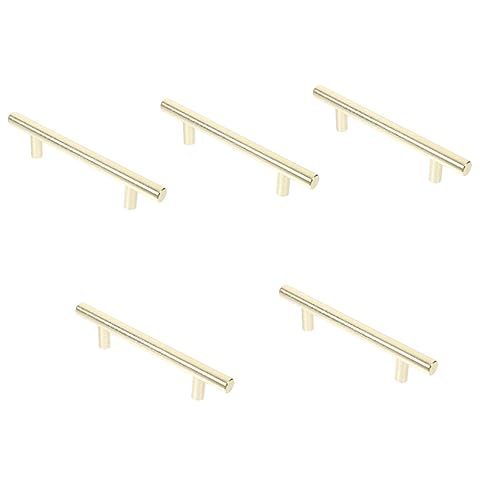 2 Stück Griff Kommodenknauf Push Garderobengriffe Möbelgriffe Küchenbeschläge for Schränke Schranktürgriffe Kleiderschrankknöpfe Schranktürknauf Aluminiumlegierung Dekorationen matt(5pcs,15X3cmx5pcs) von FRALHQFL