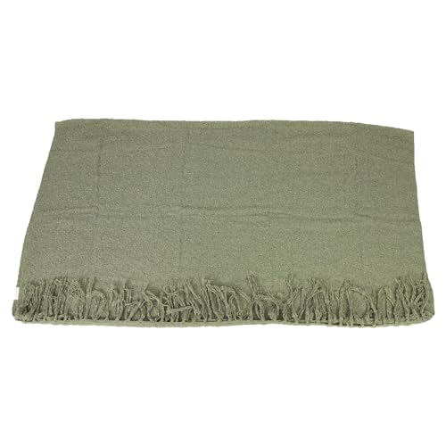 FRANK FLECHTWAREN Kuscheldecke Olive Green, 100% Polyester Maße: 152 x 127 cm von FRANK FLECHTWAREN