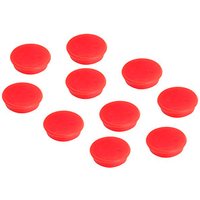 FRANKEN Haftmagnet Magnete rot, Kunststoff Ø 1,27 cm, 10 St. von FRANKEN