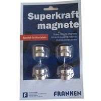 FRANKEN Magnethaken silber, Metall 1,6 x 1,6 cm, 4 St. von FRANKEN